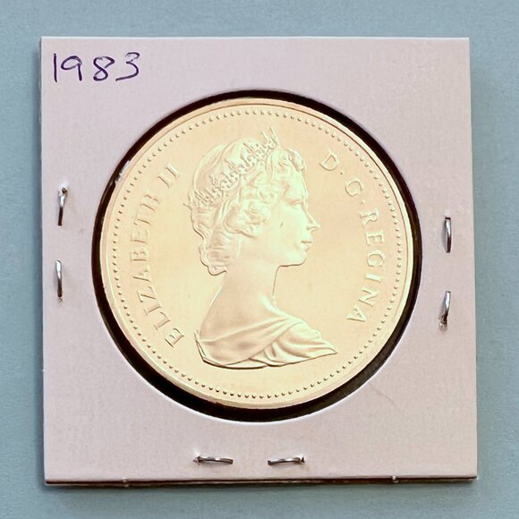 Canada Silver 1982, 1983 & 1985 0.500 Fineness Dollar Coins! - Picture 6 of 16